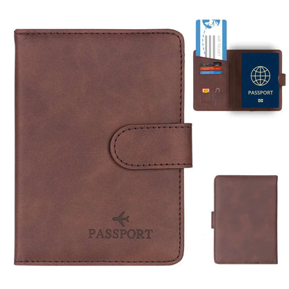 SkyVault Passport Holder in Leather – Elegant & Functional SkyVault Passport Holder in Leather – Elegant & Functional Blue Wolf Store 