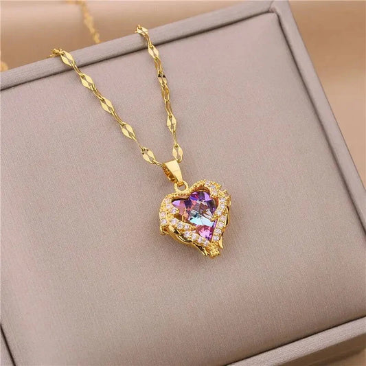 Thalira Elegance Women's Necklace – 18K Gold Plated Thalira Elegance Women's Necklace – 18K Gold Plated Blue Wolf Store 