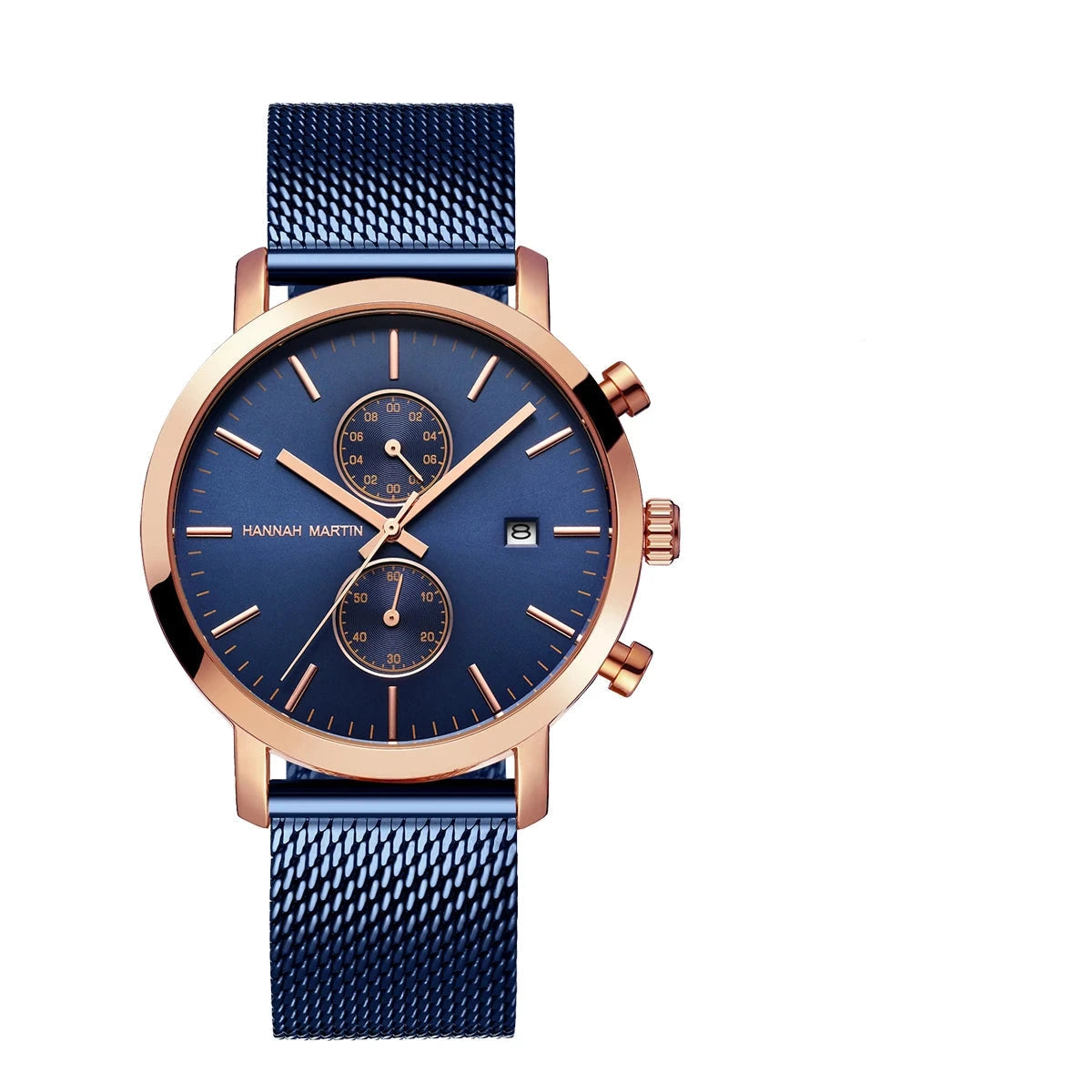 Top Men Watch Brand Business Style Stainless Steel Fashion Waterproof Sports Multifunctional Quartz Wristwatch Relogio Masculino Blue Wolf Store 1092WFL-TZ CHINA 