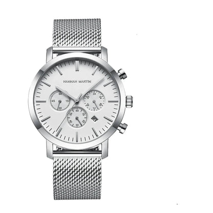 Top Men Watch Brand Business Style Stainless Steel Fashion Waterproof Sports Multifunctional Quartz Wristwatch Relogio Masculino Blue Wolf Store 1093Y-TZ CHINA 