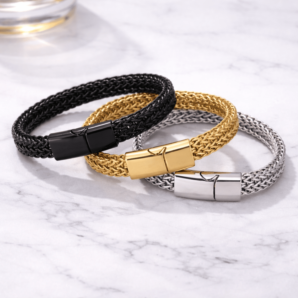 Torsion – Men’s Stainless Steel Bracelet Torsion – Men’s Stainless Steel Bracelet Blue Wolf Store 