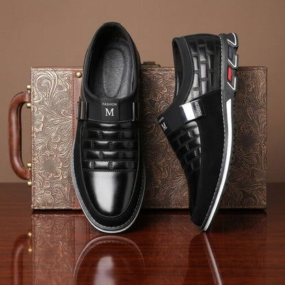 UrbanElegance Men's Casual Leather Sneakers & Loafers UrbanElegance Men's Casual Leather Sneakers & Loafers 