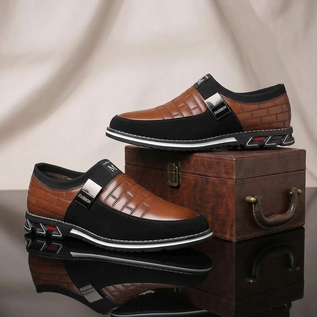 UrbanElegance Men's Casual Leather Sneakers & Loafers UrbanElegance Men's Casual Leather Sneakers & Loafers 