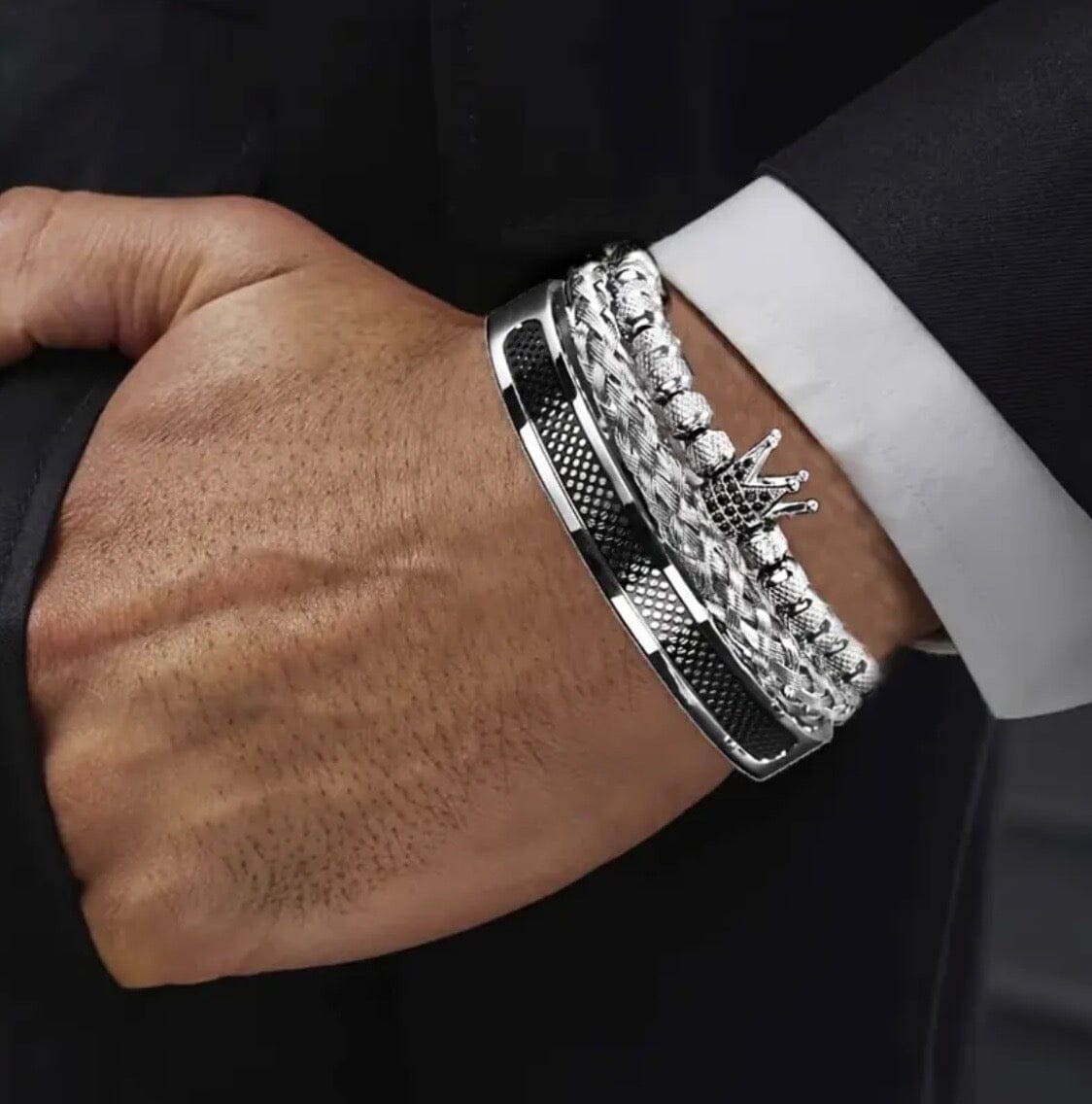 Vanguard Handmade Men's Bracelet Set Vanguard Handmade Men's Bracelet Set Blue Wolf Store 