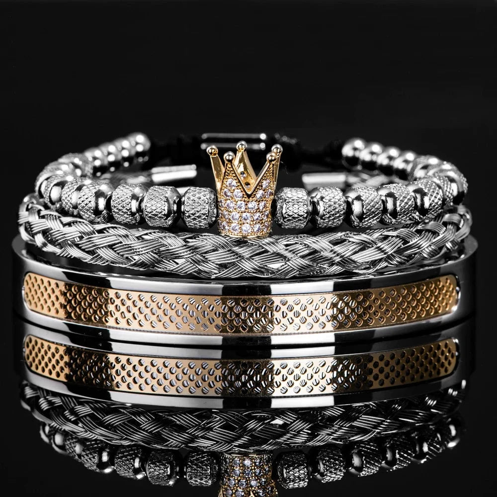 Vanguard Handmade Men's Bracelet Set Vanguard Handmade Men's Bracelet Set Blue Wolf Store 