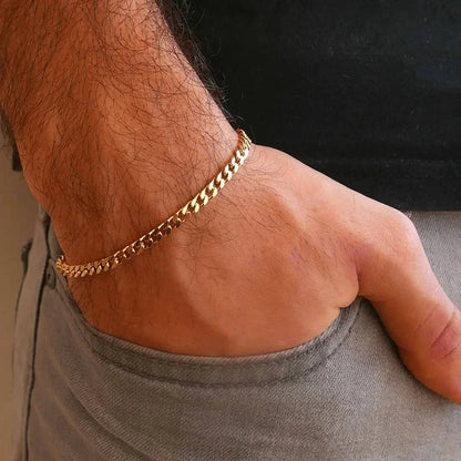 Vnox 3-11mm Chunky Miami Curb Chain Bracelet for Men, Stainless Steel Cuban Link Chain Wristband Classic Punk Heavy Male Jewelry Blue Wolf Store 