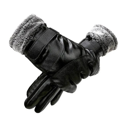 Winter Cycling Gloves Men's Motorcycle Winter Outdoor Waterproof And Cold Protection Pile Thick Riding Electric Car Warm Gloves Blue Wolf Store Black1 