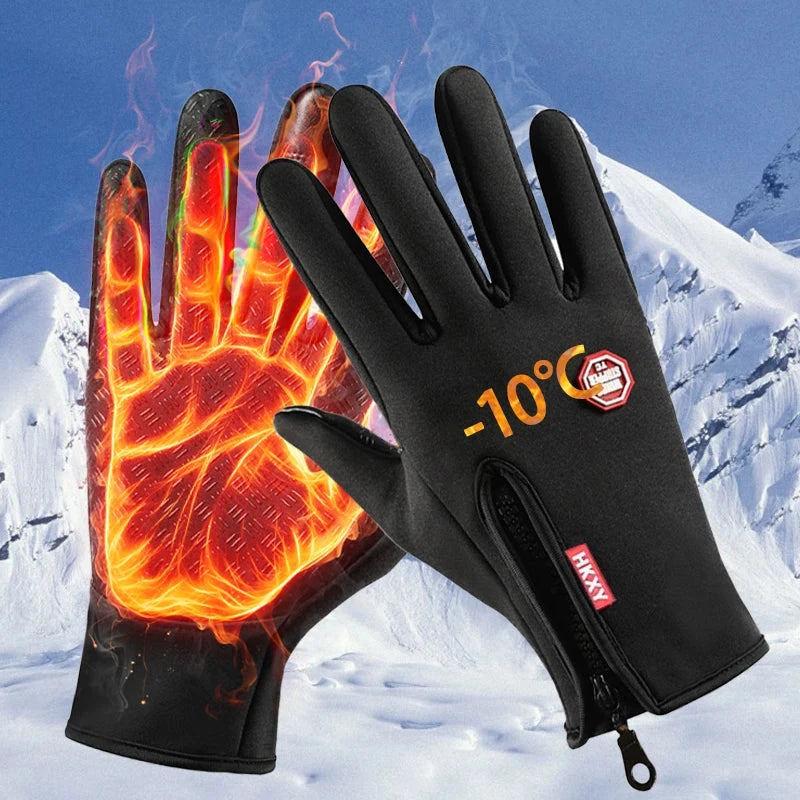 Winter Gloves For Men Women Touchscreen Warm Outdoor Cycling Driving Motorcycle Cold Gloves Windproof Non Slip Gloves Blue Wolf Store 