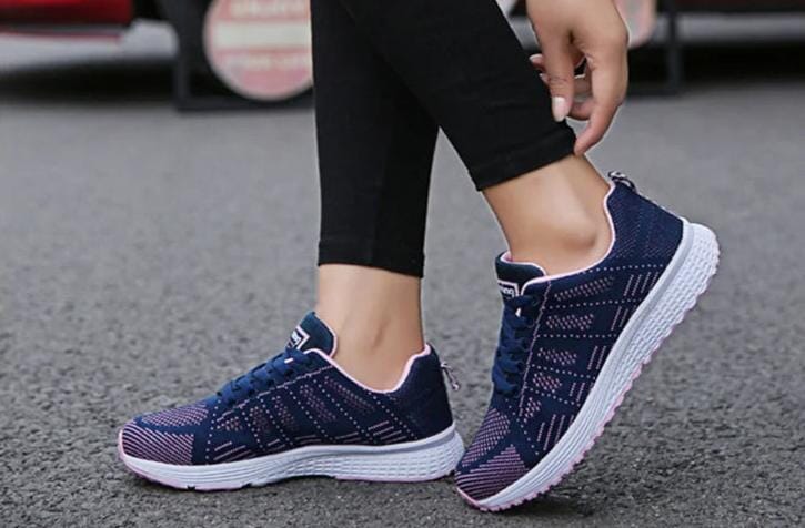 Women's Breathable Casual Fashion Sneakers Sellena Breathable Fashion Casual Women's Sneakers Blue Wolf Store 