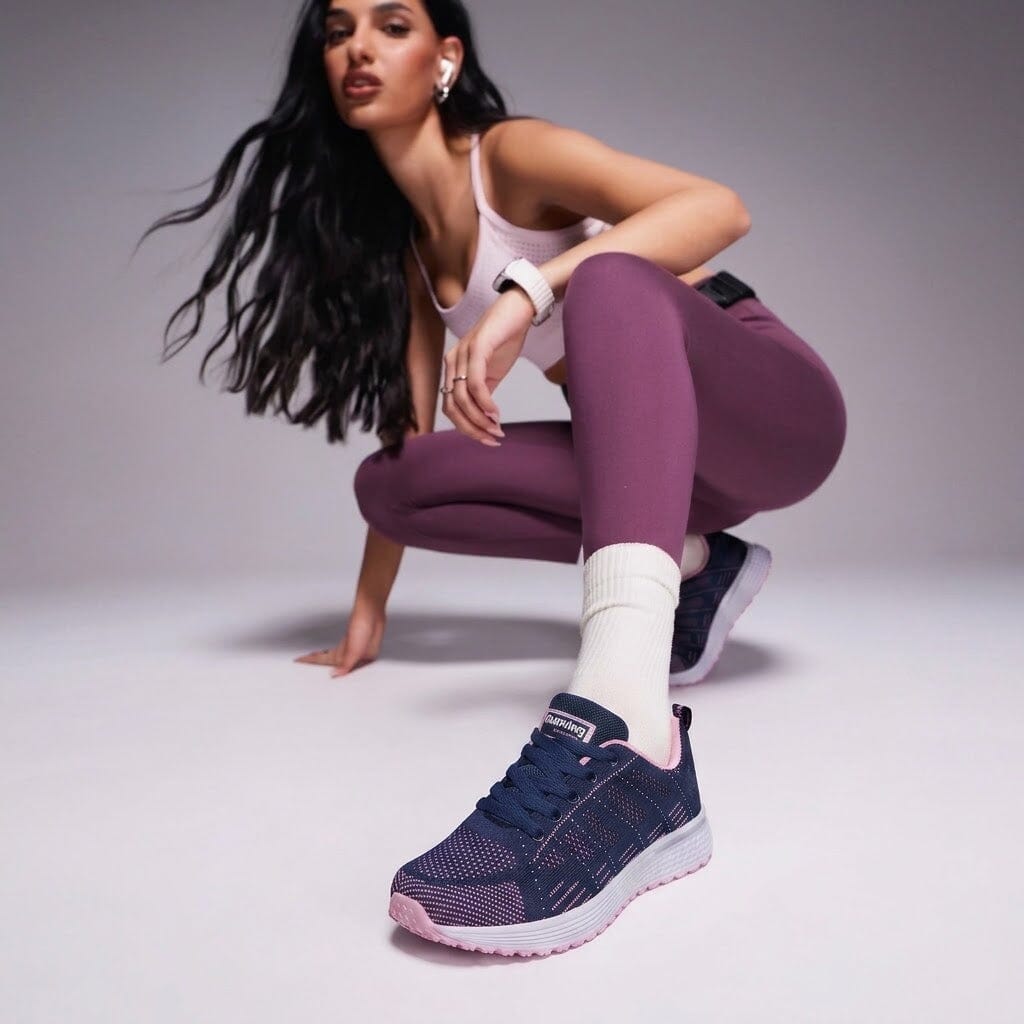 Women's Breathable Casual Fashion Sneakers Sellena Breathable Fashion Casual Women's Sneakers Blue Wolf Store 