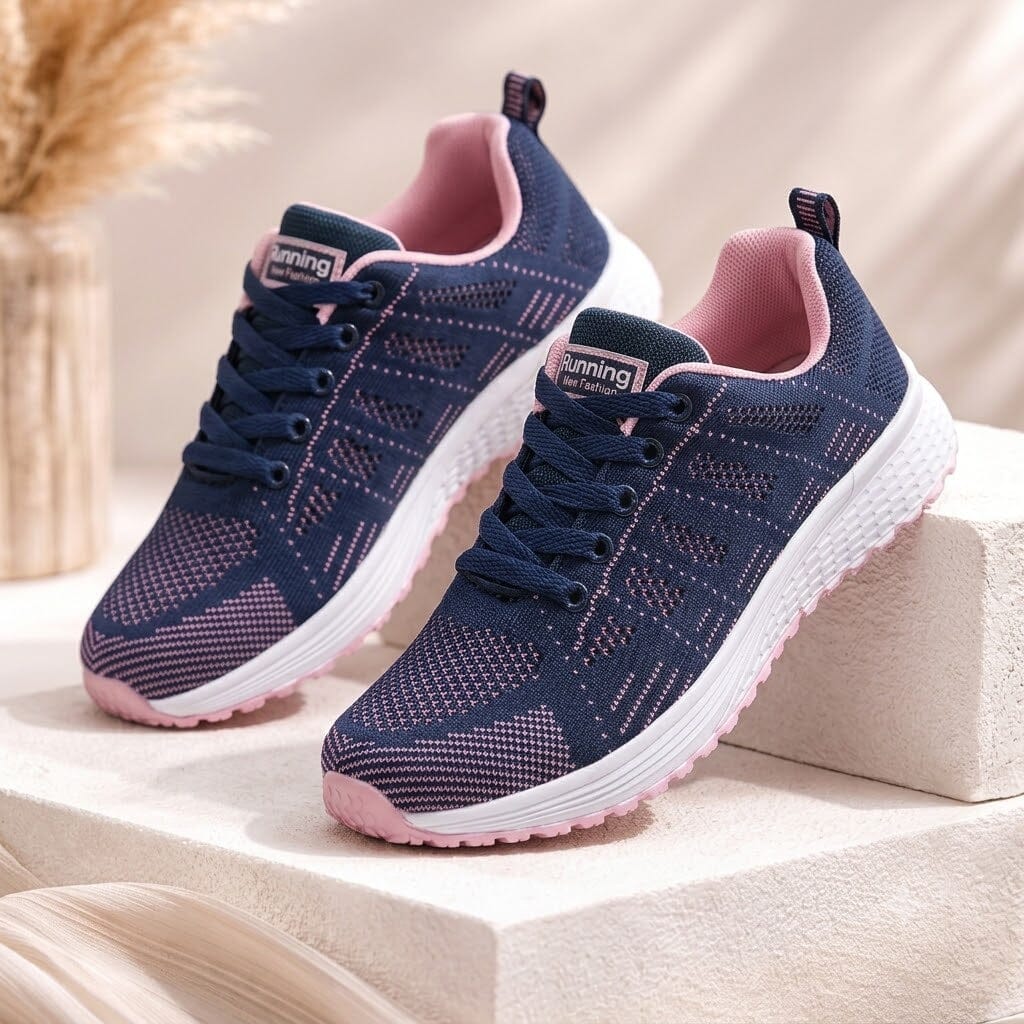 Women's Breathable Casual Fashion Sneakers Sellena Breathable Fashion Casual Women's Sneakers Blue Wolf Store 