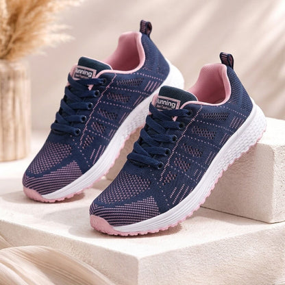 Women's Breathable Casual Fashion Sneakers Sellena Breathable Fashion Casual Women's Sneakers Blue Wolf Store 