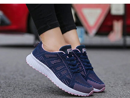 Women's Breathable Casual Fashion Sneakers Sellena Breathable Fashion Casual Women's Sneakers Blue Wolf Store 