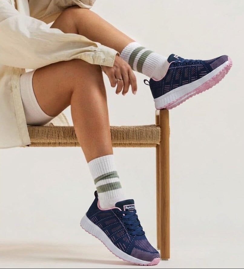 Women's Breathable Casual Fashion Sneakers Sellena Breathable Fashion Casual Women's Sneakers Blue Wolf Store 