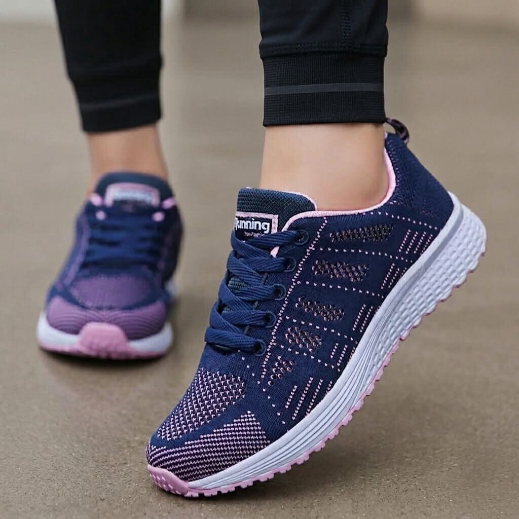 Women's Breathable Casual Fashion Sneakers Women's Breathable Casual Fashion Sneakers Blue Wolf Store 