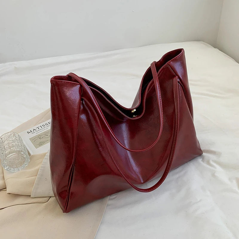 Bolso de mano de piel para mujer 