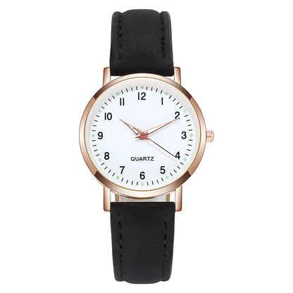 Women's Luminous Classic Watch with Leather Strap Women's Luminous Classic Watch with Leather Strap Blue Wolf Store 