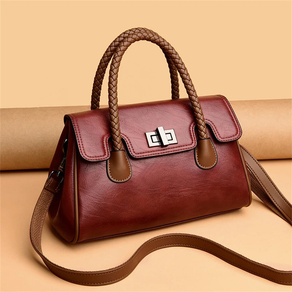 Women's Luxury Leather Bag Viola Women's Luxury Leather Bag Viola Blue Wolf Store Wine Red 