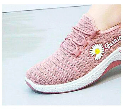 Women's Shoes Autumn New Style True Fly Weaving Old Beijing Cloth Shoes Little Daisy Women's Casual Sports Shoes Walking Shoes Blue Wolf Store 