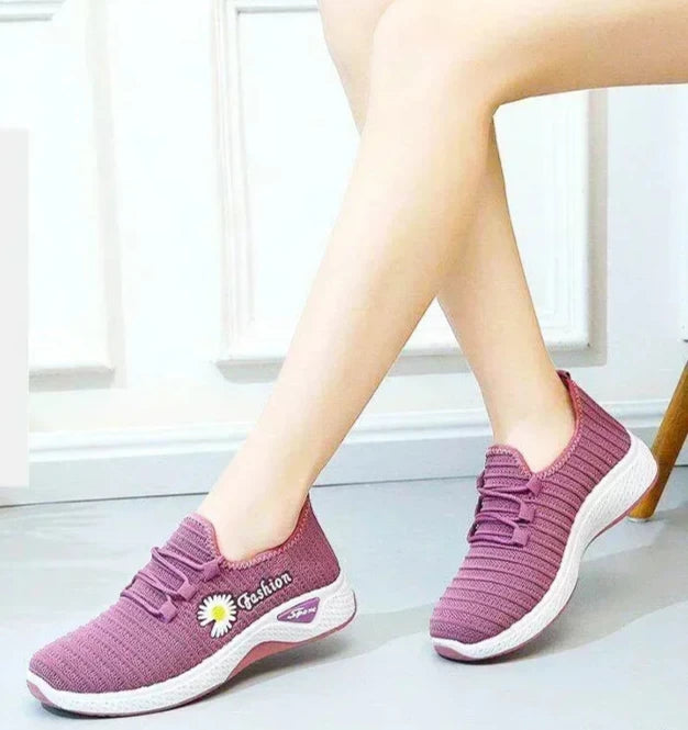 Women's Shoes Autumn New Style True Fly Weaving Old Beijing Cloth Shoes Little Daisy Women's Casual Sports Shoes Walking Shoes Blue Wolf Store 