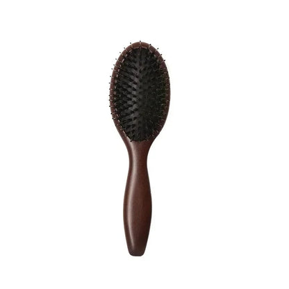 Wood Massage Hair Brush Comb For Hair Hairbrush Dry Wet Detangle Wood Combs Women Hair Beauty Care Paddle Cushion Massage Brush Blue Wolf Store model 5665 220x65MM 