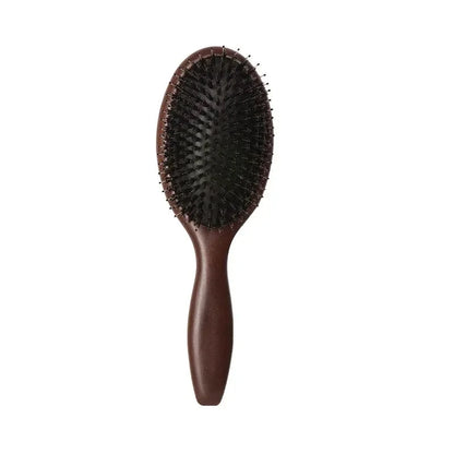 Wood Massage Hair Brush Comb For Hair Hairbrush Dry Wet Detangle Wood Combs Women Hair Beauty Care Paddle Cushion Massage Brush Blue Wolf Store model 5667 235X75MM 