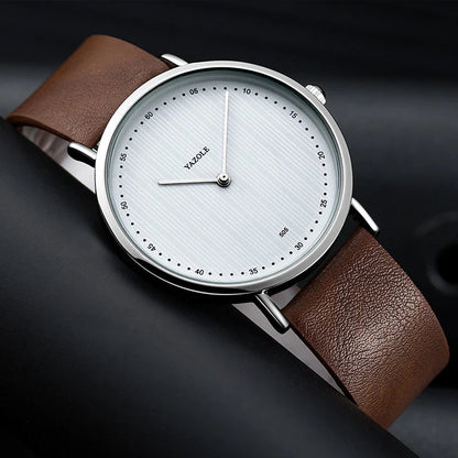 Men's Leather Luxury Watch Veron