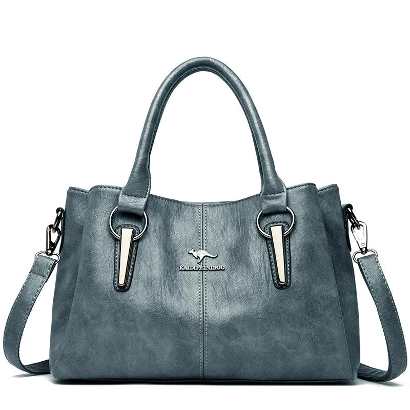 Zephire Elegance Women's Leather Bag Zephire Elegance Women's Leather Bag Blue Wolf Store 