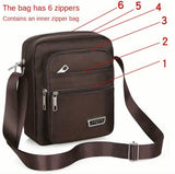 BROWN 6-ZIPPER