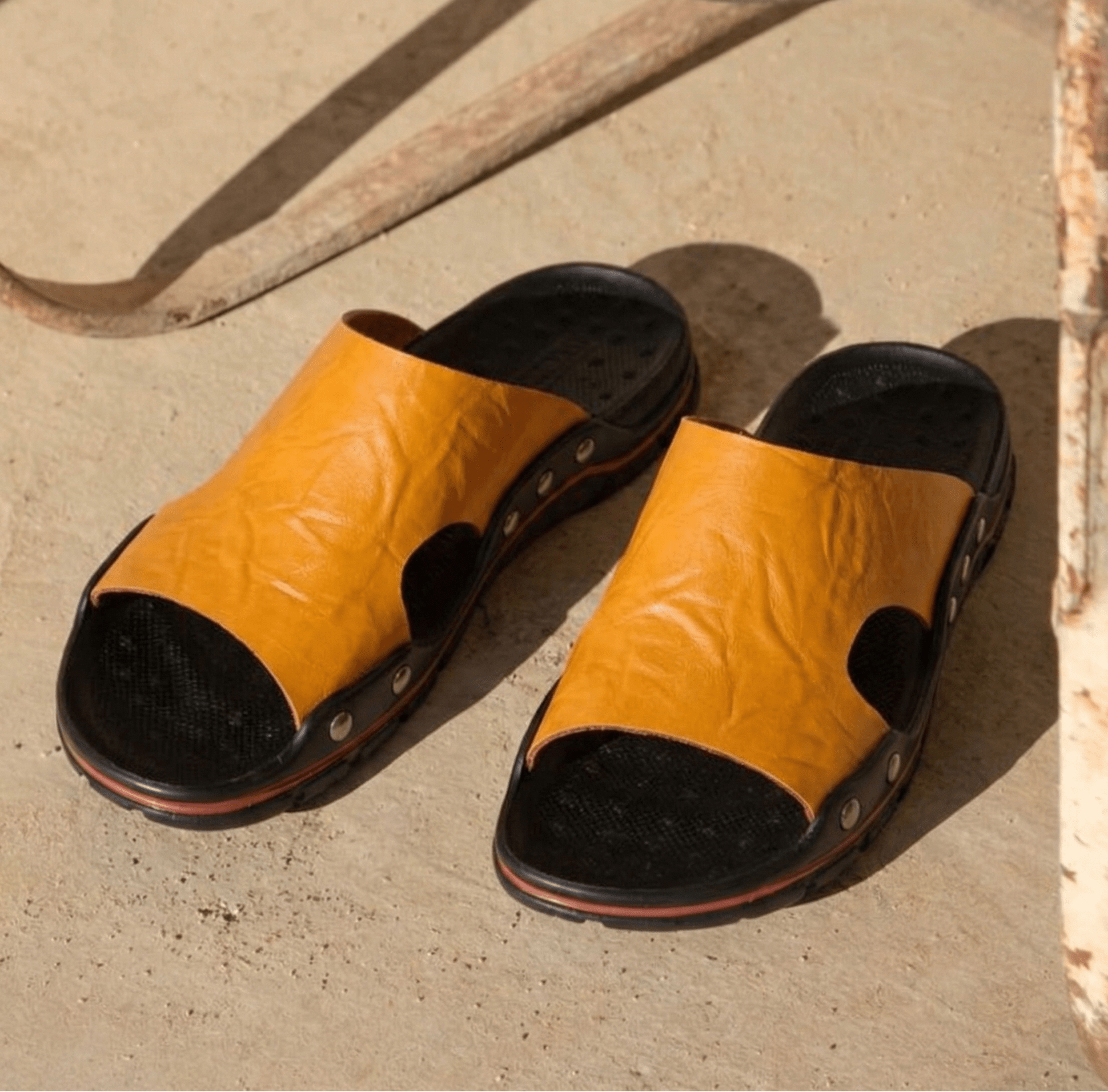 ZYNTRA - Breathable Leather Sandal ZYNTRA - Breathable Leather Sandal Blue Wolf Store 